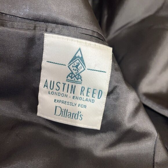 Vintage Austin Reed Mens Blazer Sport Coat Two Button Casual‎ Jacket 42L Tweed - Picture 7 of 12